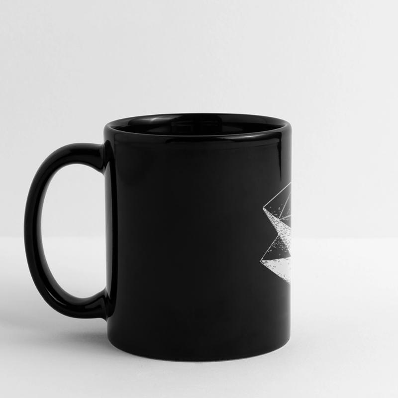 3d Triangle Vintage Cube structure Mug panoramique uni