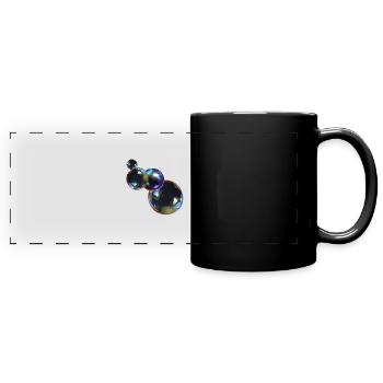 Bubbles - Full Colour Panoramic Mug - black - Front