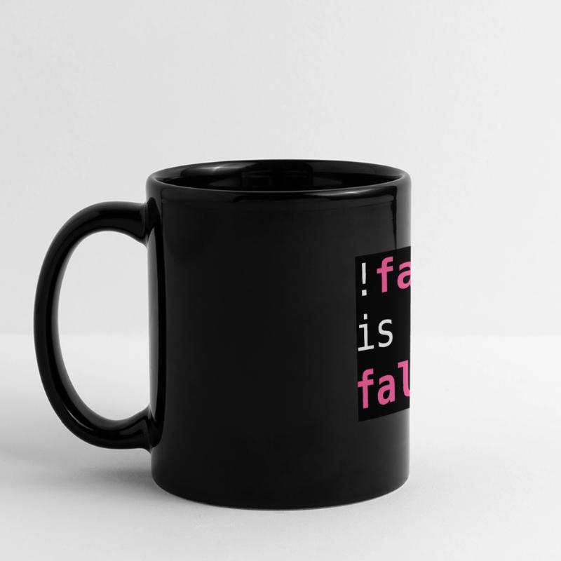 !false is not false! - "!false is not false!" Panorama-Tasse farbig