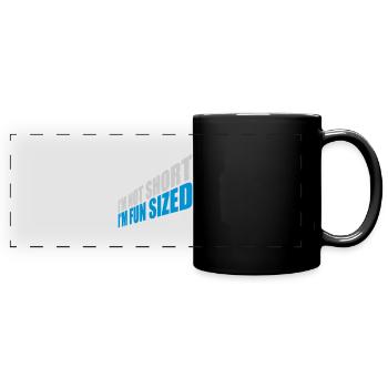 Not short fun sized - Full Colour Panoramic Mug - black - Front