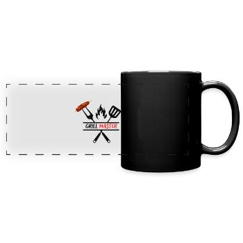 Grill Master - Panorama-Tasse farbig - Schwarz - Vorne