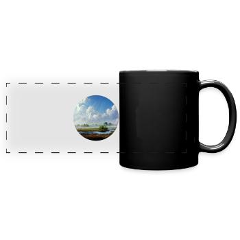 Le paradis dans le pays - Mug panoramique uni - noir - Devant