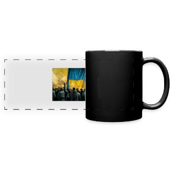 Victory of Ukraine - Full Colour Panoramic Mug - black - Front