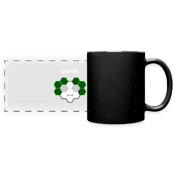Ich in Panik - Panorama-Tasse farbig - Schwarz - Vorne