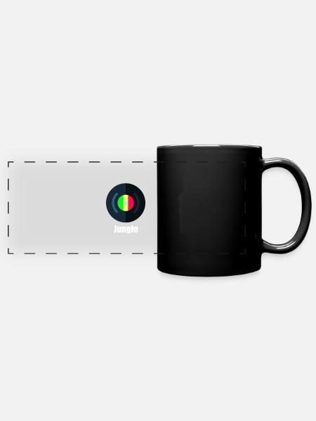 Jungle - Panorama-Tasse farbig - Schwarz