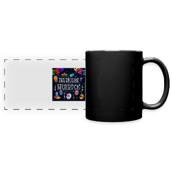 Dia De Los Muertos - Panorama-Tasse farbig - Schwarz - Vorne