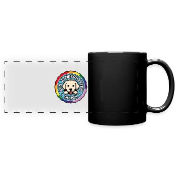 Aus Zauberhaftem Glück - Panorama-Tasse farbig - Schwarz - Vorne