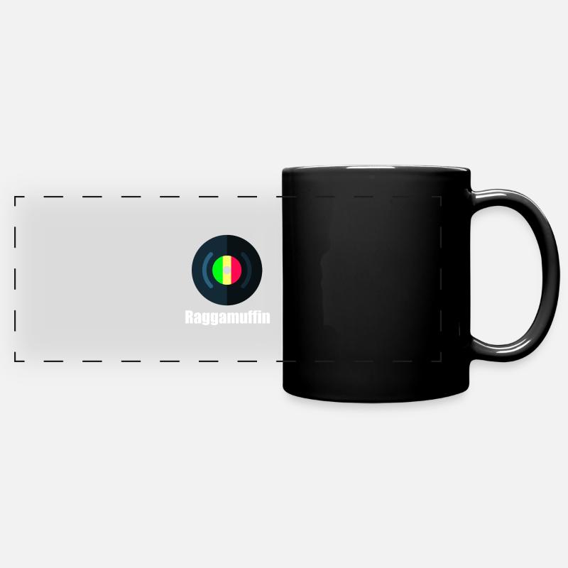Raggamuffin - Panorama-Tasse farbig - Schwarz