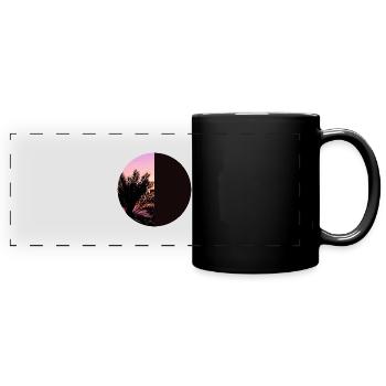 T-shirt holiday beach palm trees holiday summer sun - Full Colour Panoramic Mug - black - Front