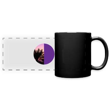 T-shirt holiday beach palm trees holiday summer sun - Full Colour Panoramic Mug - black - Front
