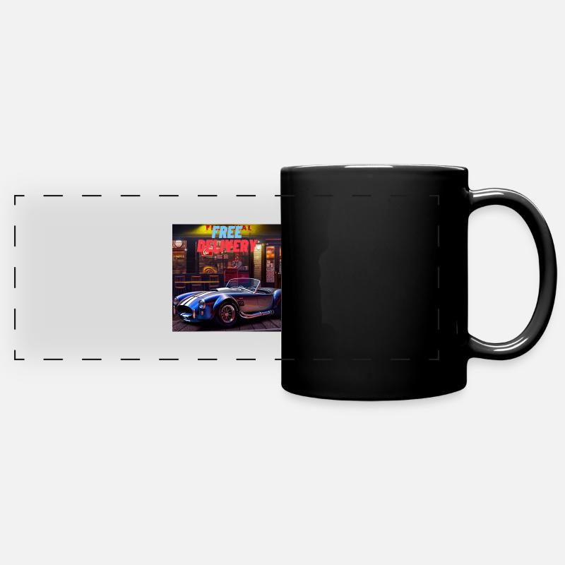 FREE DELIVERY - Panorama-Tasse farbig - Schwarz