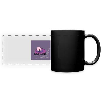 Galaxie - Panorama-Tasse farbig - Schwarz - Vorne