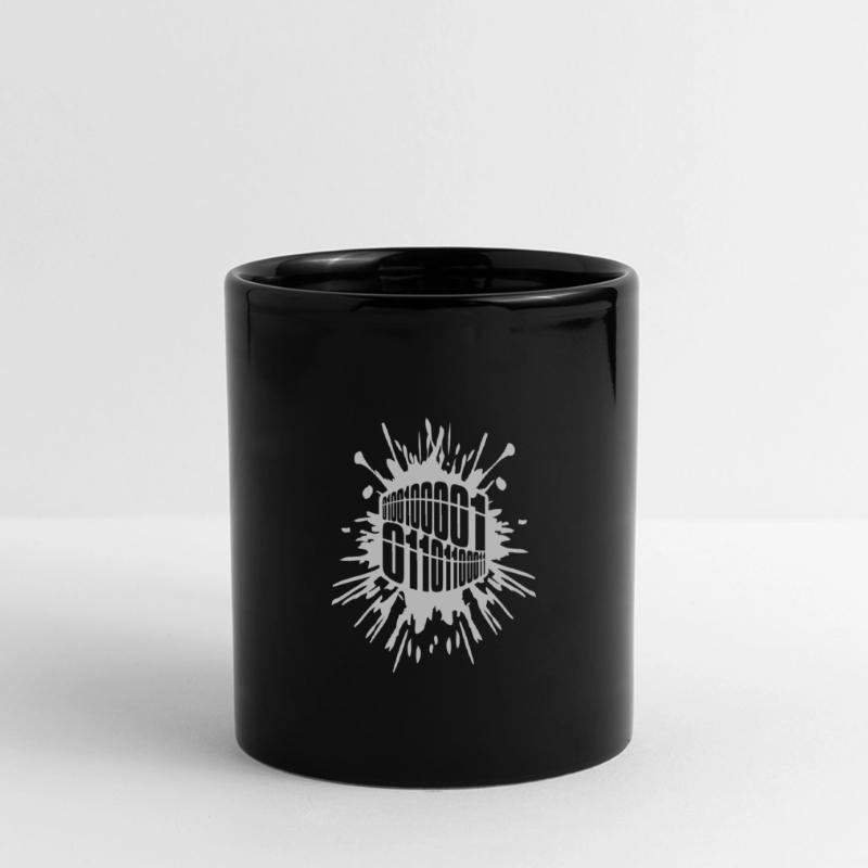 Binär Code Programm Sprache Panorama-Tasse farbig