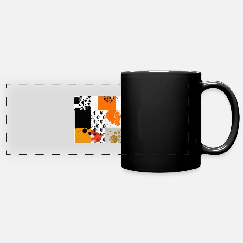 Abstract art - Full Colour Panoramic Mug - black