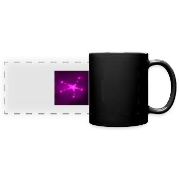 ÉTOILE POURPRE - Mug panoramique uni - noir - Devant