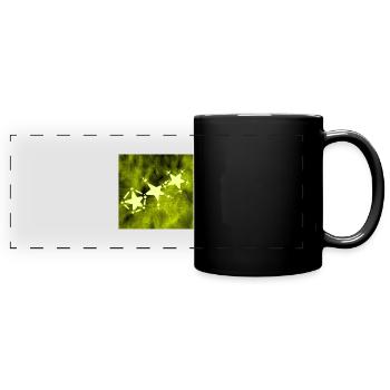 TROIS ÉTOILES JAUNE - Mug panoramique uni - noir - Devant