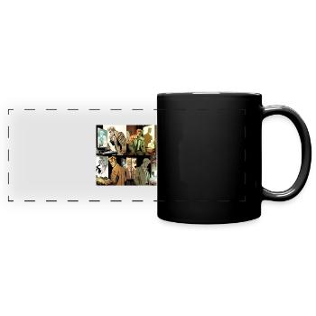 Comic picture of john constantine getting spied on - Panorama-Tasse farbig - Schwarz - Vorne