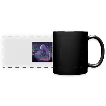 Enchanted nature - Full Colour Panoramic Mug - black - Front