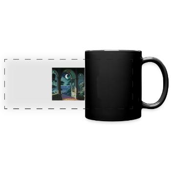 Enchanted nature - Full Colour Panoramic Mug - black - Front