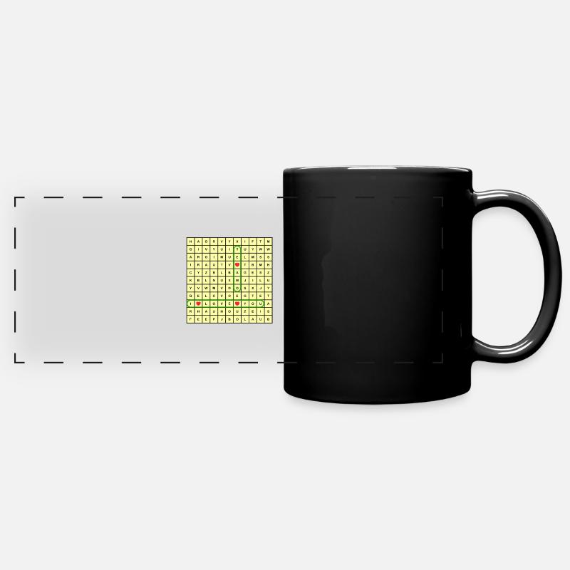 Love Soup - Full Colour Panoramic Mug - black