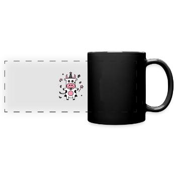 Mili the cow fairy - Full Colour Panoramic Mug - black - Front