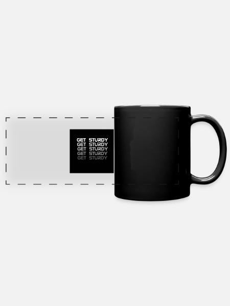 Get Sturdy Fade - Panorama-Tasse farbig - Schwarz