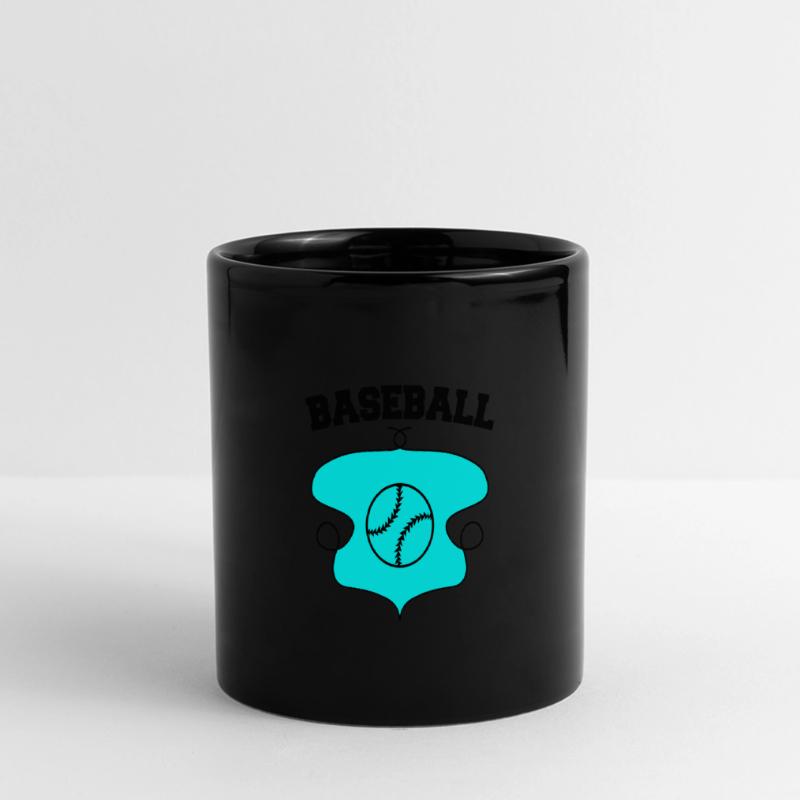 Conception d’écusson de baseball 2 Mug panoramique uni