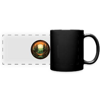 Camping Hängematte - Panorama-Tasse farbig - Schwarz - Vorne