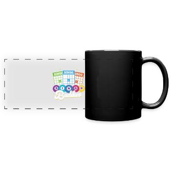 Bingo Buddies - Panorama-Tasse farbig - Schwarz - Vorne