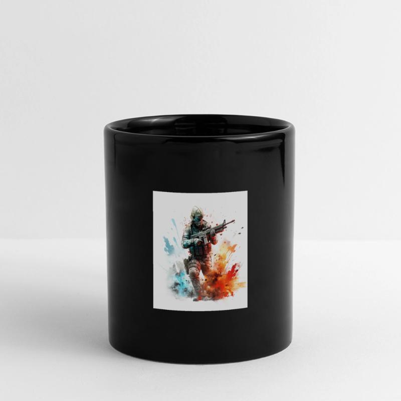 Art de jeu CoD BF 2042 BF4 BF3 BF2 Mug panoramique uni