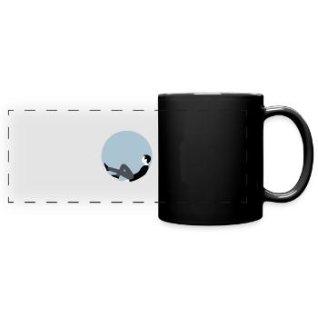 Bubble - Full Colour Panoramic Mug - black - Front