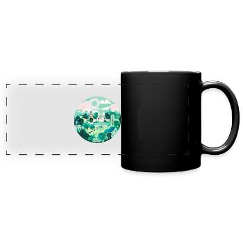 Hyde park London - Panorama-Tasse farbig - Schwarz - Vorne