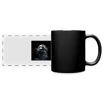 b/wfemme Fatal - Panorama-Tasse farbig - Schwarz - Vorne