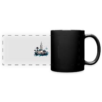 Marrakech has a magnificent architecture - Full Colour Panoramic Mug - black - Front