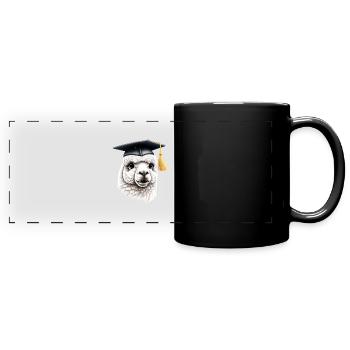 Baccalauréat Certificat de fin d’études supérieures Études d’alpaga - Mug panoramique uni - noir - Devant