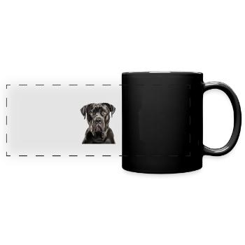 Cane Corso - Panorama-Tasse farbig - Schwarz - Vorne
