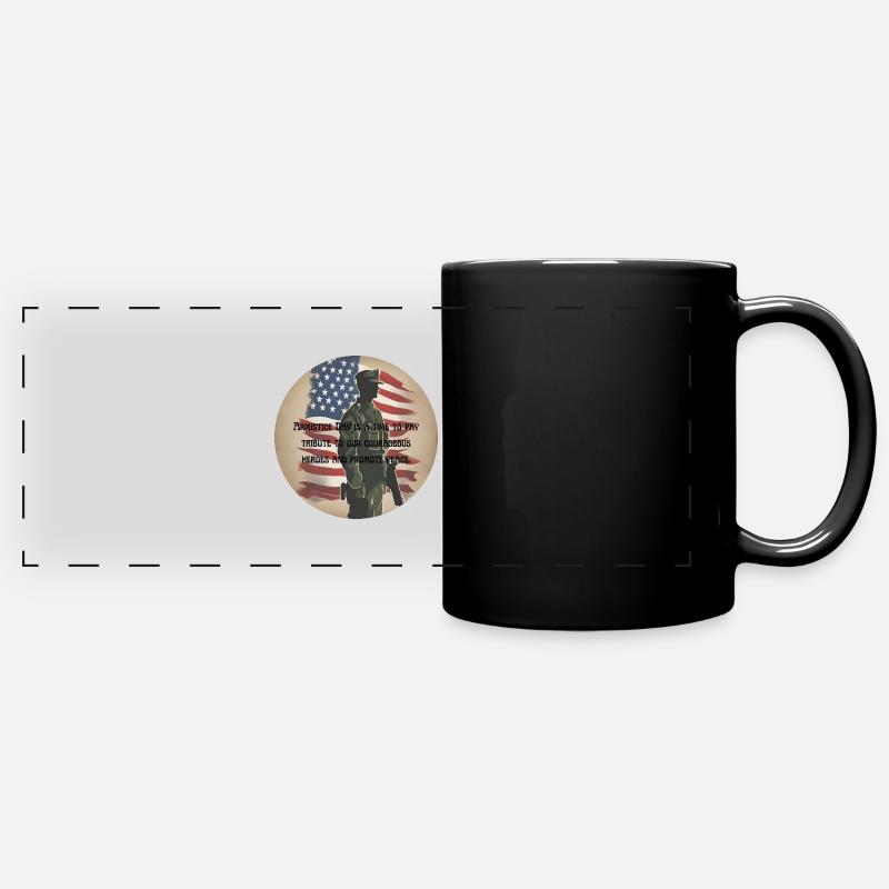 Veterans, veterans, armistice. - Full Colour Panoramic Mug - black
