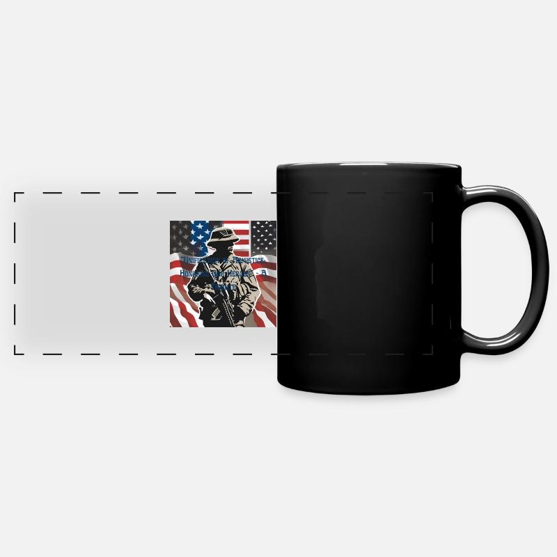 Veterans, veterans, armistice. - Full Colour Panoramic Mug - black