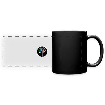 Élégance tropicale - Mug panoramique uni - noir - Devant