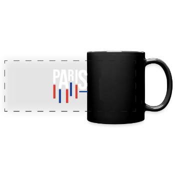 Classic Paris Souvenir - Full Colour Panoramic Mug - black - Front
