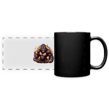 Gorilla - Full Colour Panoramic Mug - black - Front