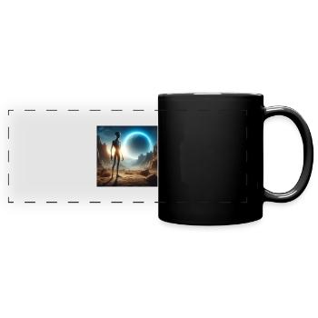 Astronomie Astrophysik - Panorama-Tasse farbig - Schwarz - Vorne