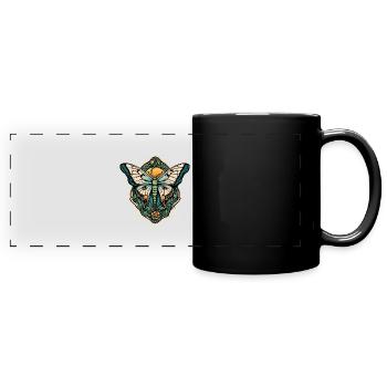 Butterfly - Panorama-Tasse farbig - Schwarz - Vorne