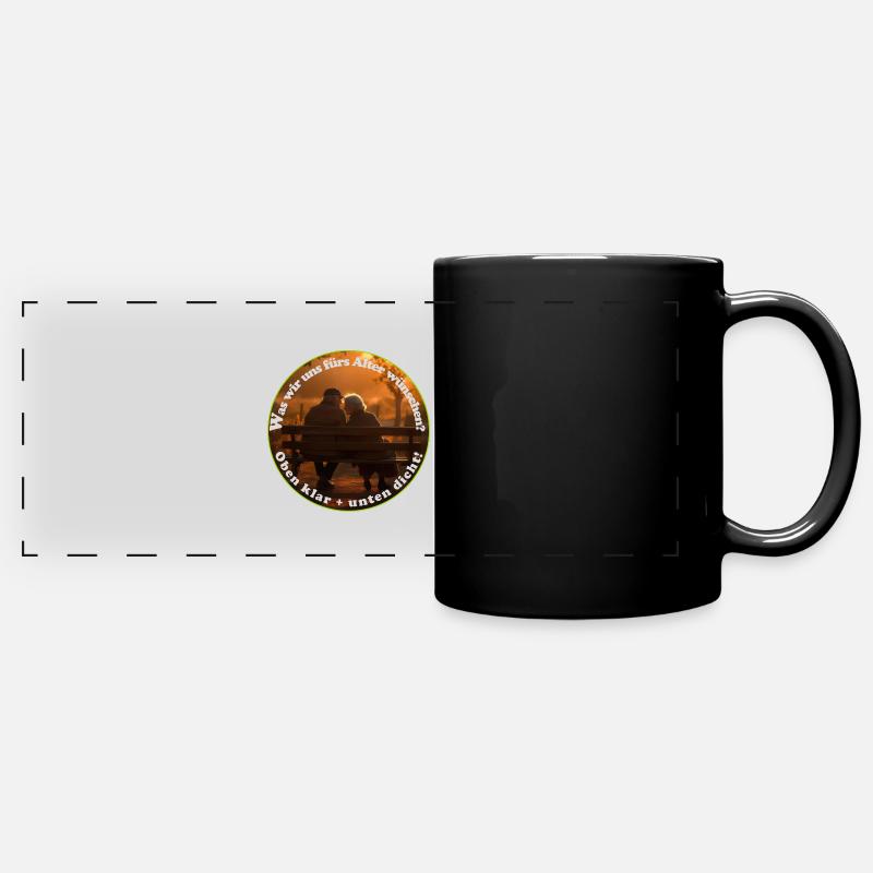 Démence à l’étage et incontinence à l’étage - Mug panoramique uni - noir