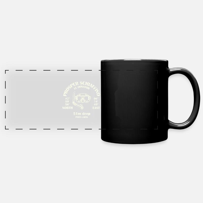 I can't, I have wreck diving. - Full Colour Panoramic Mug - black