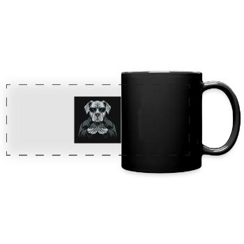 Chien Morpheus - Mug panoramique uni - noir - Devant