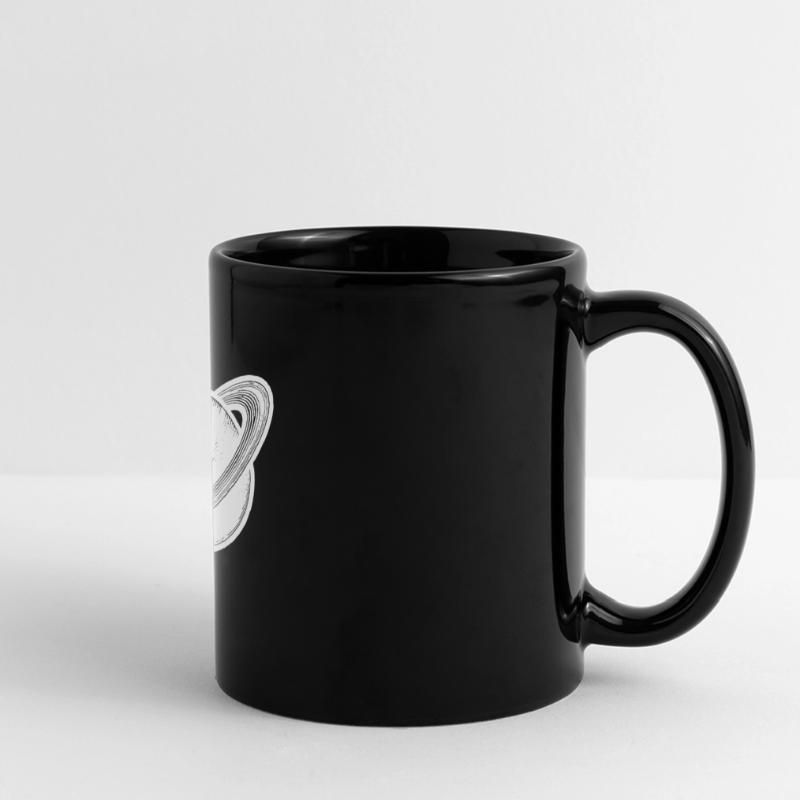 Ringed planet Saturn with ring system in the solar system Full Colour Panoramic Mug