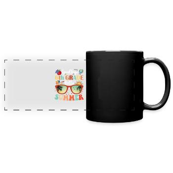 Lehrer Schüler Abschied 6. Klasse Hallo Sommer - Panorama-Tasse farbig - Schwarz - Vorne