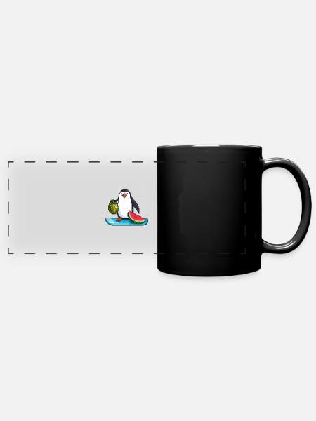 Surf 'n' Slice - Mug panoramique uni - noir