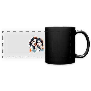 MADFOXX - Belles filles - Mug panoramique uni - noir - Devant